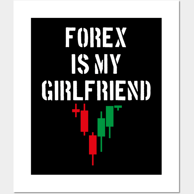 Forex Is My Girlfriend Wall Art by cowyark rubbark